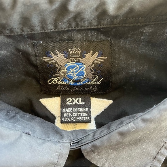 Affliction Black‎ Label Y2K Grunge Long Sleeve Button Down Cyber Shirt Graphic - Picture 7 of 8